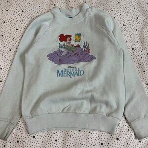 Vintage Little Mermaid Sweatshirt Kids XL